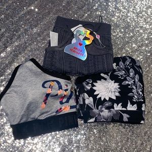 ‼️ SALE Pack of 3 Bundle (Sport Bra & crop tops) M and L